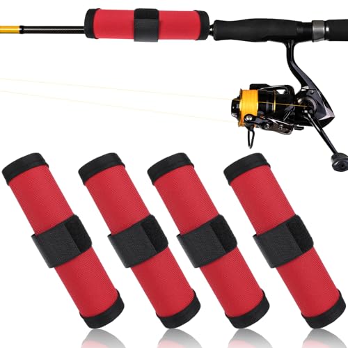 Vissen kunstaas covers, 15 cm visstok pantser lokken wrap vishaak dekking hengel mouwen aas afgeschermde opslag beschermer bescherming om vissers veilig te houden voor hengel, 4 Pack