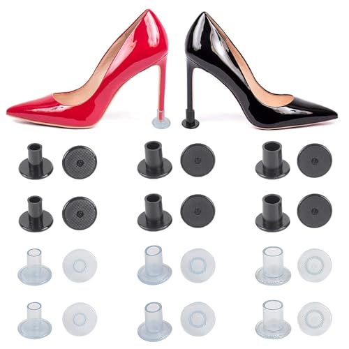 12 paar hoge hakken beschermers, vrouwenschoenen en hakken, economie stopper, 3 maten, Plastic covers, schoen hakken, Stiletto, hoge hakken, voor gras, bruiloften, feesten, buiten evenementen