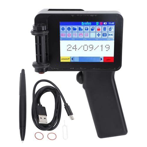 Mini Handheld Inkjet Printer Gun Portable met HD LED 4.3in Touch Screen N6 Zonder 12.7mm voor QR code Barcode 3