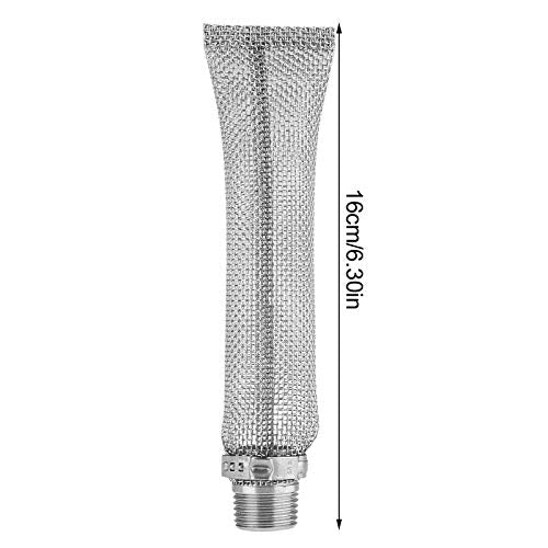 12 inch / 6 inch Bazooka Screen Cooking Screen, 1/2" NPT Fitting, 304 Stainless Steel Homemade Bier Brewing Hop Filter Strainer Tool (6 inch) 5