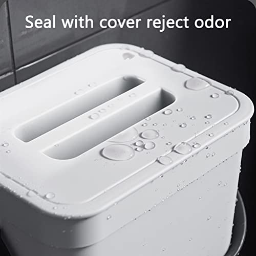 Kleine keuken Compost Bin,3L Keuken Afvalbak, vuilnisbak met deksel ophangen, Onder gootsteen prullenbak, Huishoud Countertop Container voor vuilnis composter 5