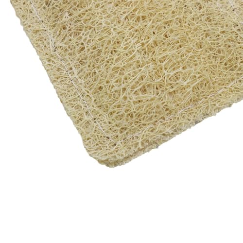 Verpakking van 5 Natural Eco Dish Sponges, duurzaam, kunststofvrij en biologisch afbreekbaar Looper Sponge met hangkoord voor drogen (11 x 7 cm) 4