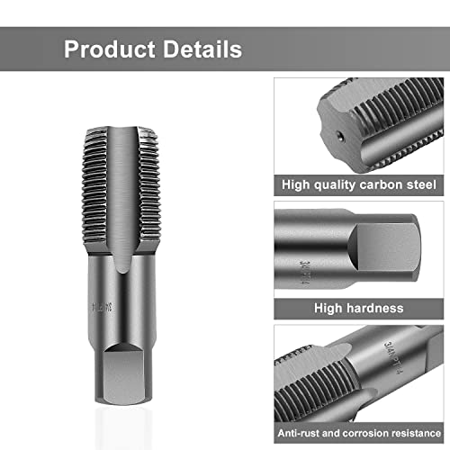 Pijp Threaded Drill Bit - 3/4 Inch Man Thread Machine Thread Brill Bit - Silver Carbon Steel Wire Cutter - voor de reparatie van pijp draadverbindingen 3