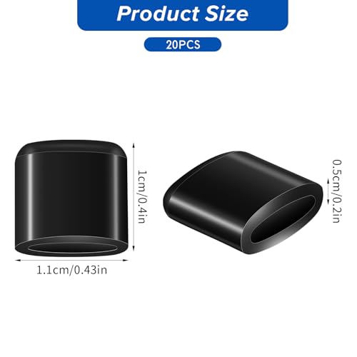 20 st Rubber Anti-Scratch Beschermhoesjes, Air Fryer Cover Plate Rubber Voeten, 0.8 cm Tip Siliconen Air Fryer Rubber Bumpers Lucht Fryer Vervanging Delen Beschermhoesjes voor 3