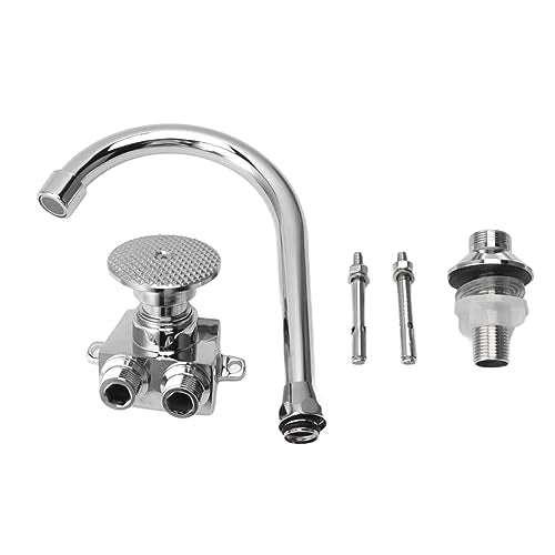 Voet Pedaal Faucet Handen Voetventiel Flexibele slang Touchless Floor Mount Foot Control Faucet voor keuken 3