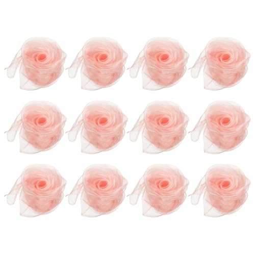 Danssjaals, 12 stuks vierkant jongleren sjaals 45 bij 45 cm voor het spelen, Magic Music, Activiteit, jongleren, Dressing, Coral Pink