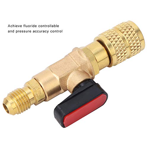Messing Cooling Bal Valve R410 Shutter Ventieladapter 45BAR Airconditioning Koelkast Vervormde koelkast Compacte balventiel G1/4 G5/16 3