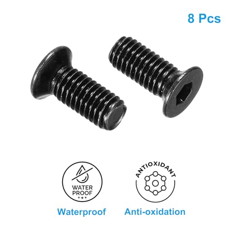 Scooter Vaste Schroef, 8st Scooter Voorhoofd Schroef Metalen Vaste Schroefset Vervanging Schroefdriver Compatibel voor M365 elektrische Scooters, Zwart 3