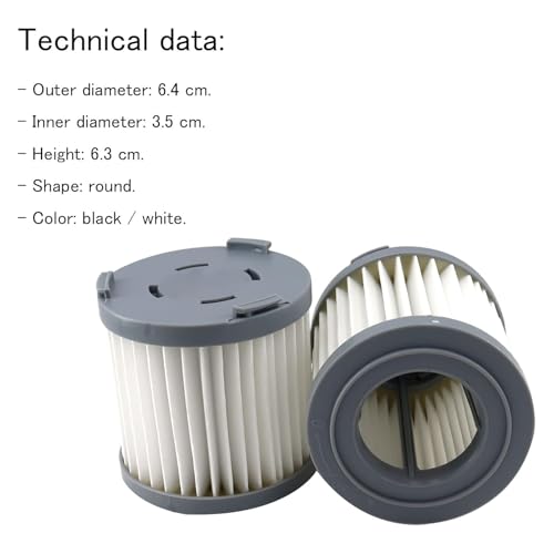 4Pcs 4055453288 Filters voor POP5-18IW, POP5-21TG Draadloze Handheld Stofzuiger Onderdeel 3