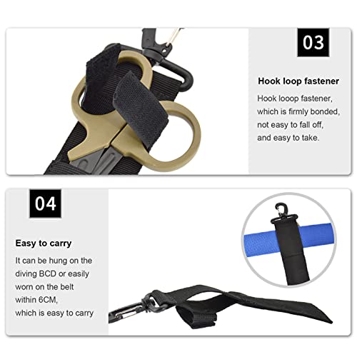 Duikschaar Schaar Scuba Zeesnippen Schaatsen Duiken Schaar Opslag Hoes Onderwater Elleboog Schaar Beschermhoes voor duiken 4