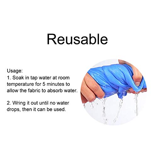 Koelvest, PVA Verstelbare zomer buiten koelvest voor mannen en vrouwen, hoge temperatuur kleding voor het werken buiten hardlopen, blauw 5