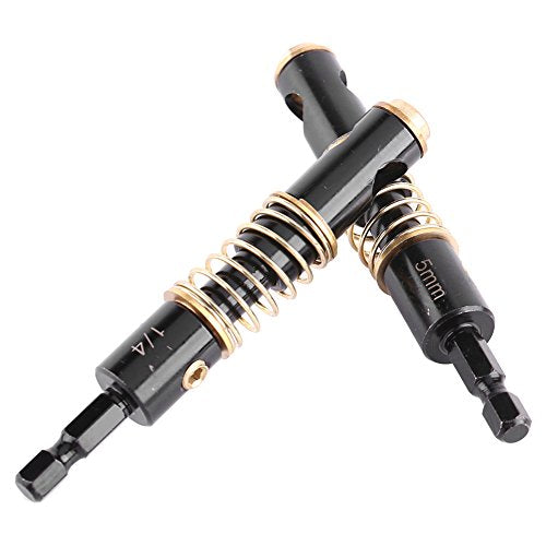 Zelfcentrerende Drill Rockler Shelf Pin Jig High Speed Steel 4241, messing zelfcentrerende deur venster Hinge Drill Wood Plastic Hole (5mm) (2 combo's)