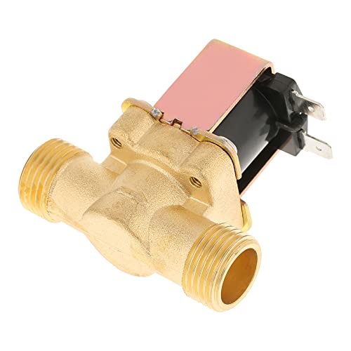 Messing Solenoïde Valve 1/2 Inch DC 12V Normaal gesproken gesloten Messing Elektrische Solenoïde Valve Water Heater Magnetische Water Valve Straight