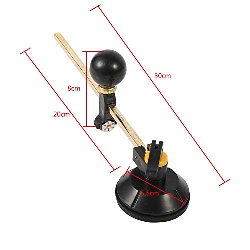 Glassnijder, 1 st. Instelbaar kompas type glazen rondsnijder 40cm max. Ronde dia