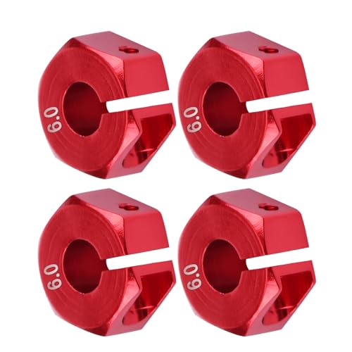 Wheel Hex Hub Adapters, 12mm Universal Wheel Hex Hub Adapter Geschikt voor HSP 1/10 schaal RC Car(6mm/0.24inch- Red), Zoals getoond in de foto 5