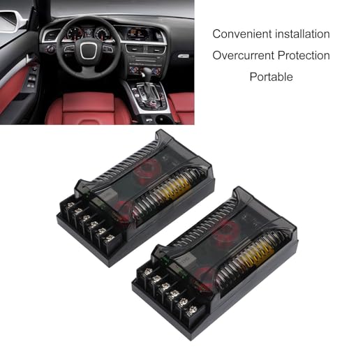 2 st. 2 Way Auto Audio Crossover Overcurrent Protection Universele Heat Dissipatie Speaker Frequentie Divider 4