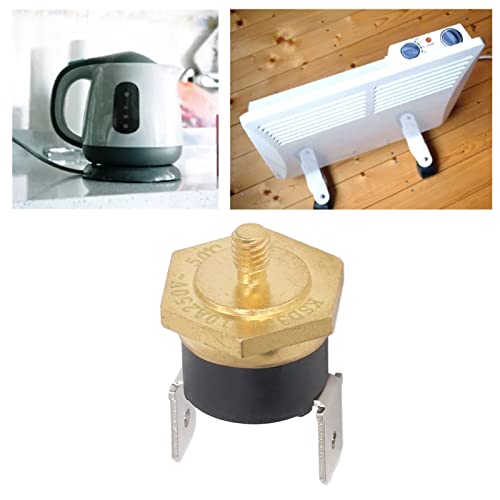 5PCS KSD301 Koper Thermostaat, Temperatuurschakelaar Thermostaat Bimetaal Normaal gesloten M4 Snap Schijf Temperatuurschakelaar 250V (150°C) 4