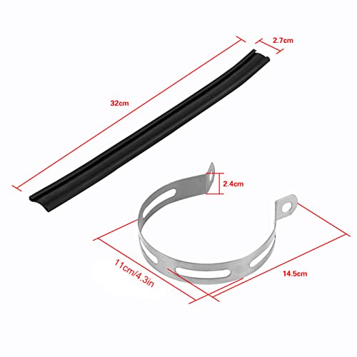 Motorfiets Uitlaat Bracket Hanger, Motorfiets Uitlaat Muffler Pijp Clip Vastzetten Ondersteuning Silencer Hanger Belt Bracket