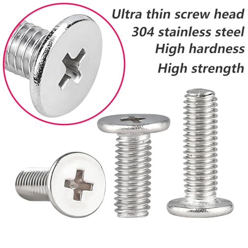 20 st dunne platte kop machine schroeven M4x6mm 4