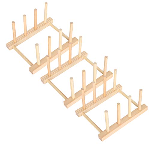 Houten Plate Rack Organisator voor kast deksel potten en pannen afdrogen Verticaal Vrijstaande Racks Snijplank Pothouder Hout Innerneed Bamboe Standard Cups Gadsby Keuken