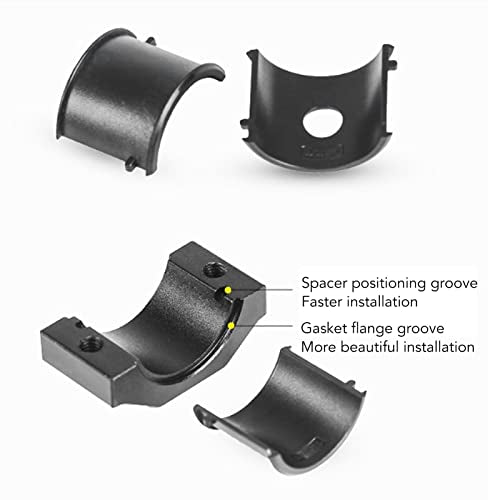 2Stuks Spotlight Montage Bracket, Aluminium Spotlight Mount Clamp M5 Aperture 18mm-30mm verstelbare koplamp klemhouder voor Motocross Off Road ATV UTV