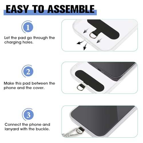 Crossbody telefoon Lanyard en polsband, verstelbare Nylon Neck Strap, multifunctionele telefoon Lanyards, universele ketting telefoon Lanyard met 2 Patch telefoon Accessoires voor de meeste smartphones 5