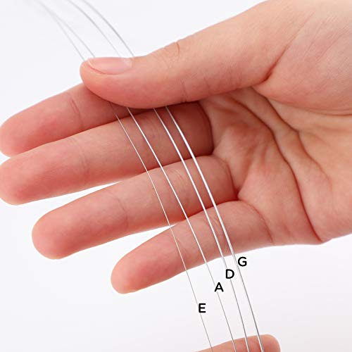 2 Sets 4/4 Viool Universal String Classical Silver String (GDAE) Steel Core met vernikkelde stuurkop voor vioolinstrumenten