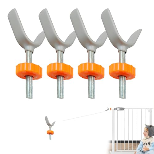 Verpakking van 4 drukknopen voor kindergrille Y-pindel drukschroeven M10 trapbescherming Grille schroefjes voor het bevestigen van kindertrap bescherming Hekken