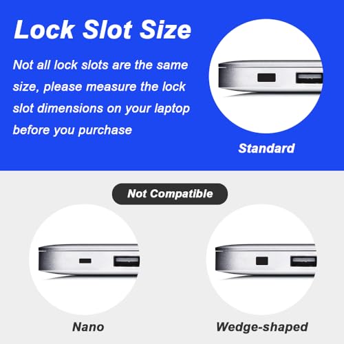 Laptop Security Lock Kabel, 4 digitale wachtwoordbeveiliging Computer Kabelbeveiliging, Anti-diefstal slot Compatibel met Dell Notebook (pakket van 2) 4