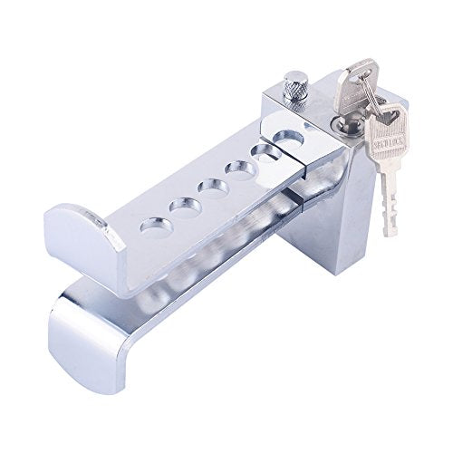 Pedaalslot Rem Pedal Lock Veiligheid Auto 8 Hole Steel Clutch Safty Lock Anti-diefstal voor auto's Trunk Clutch Pedal 3