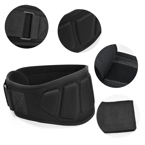 Fitnessgordel voor mannen en vrouwen, S-XL, verstelbare Powerlifting Belt, Lumbar Belt met dubbele gevoerde bocht, Dubbele steken, Lifting Belt, Terug Ondersteuning, Training Belt Gym 3