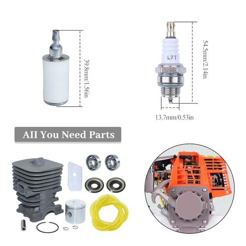 35mm Cilinder Piston Air Fuel Filter Line pakking Kit voor Husqvarna 128C 128CD 128L 128LD Trimmer 545008082