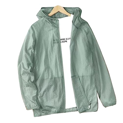 UV-zon bescherming jas, mannen zon bescherming jas lichtgewicht ademend UV-hemd lange mouw zonnescherm koelhoes