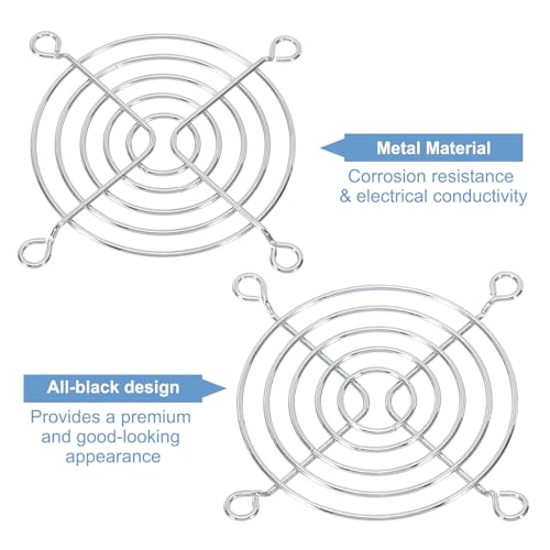 69,5mm Ventilator Finger Grill, 6 Pack Metal Grill Protector Guard Ventilator Beschermhoes voor 69,5mm Uitlaat Ventilatoren Uitrusting Computer DIY 3