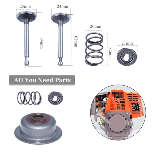 Uitlaatventiel Spring Stam Seal Kit voor Honda GX160 GX200 168F 5.5HP 6.5HP 2kw-3kw Gas Engine Generator