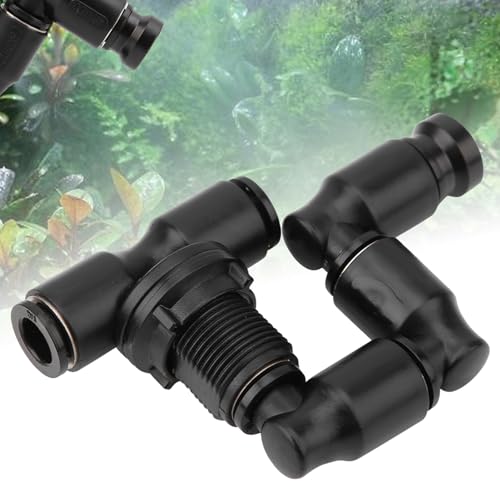 Black Mist Spray Nozzle voor Rainforest Terrarium - Universele koeling en vochtigheid Fogger voor Reptiel Ecosysteem 3
