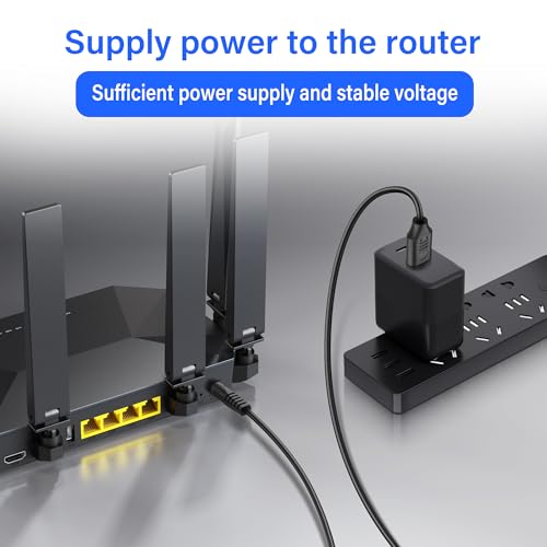 USB naar DC 5.5 x 2.5mm Power Cord 5V/12V 3a 10ft, 2sts 5.5mm Barrel Laadkabel voor laptops/Security Systems/LED Strips/Router 3