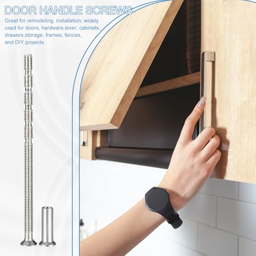 4 stuks Meubilair Aansluiting Schroeven M4 x 80 mm Phillips Countersunk Head Schroeven Set met Mouwmoer en Mouw Schroeven, Meubels Connector Schroeven voor de deur handgrepen, Cabinet Handles 5