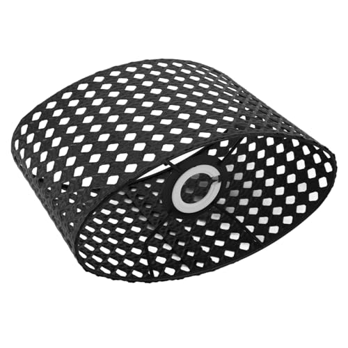 Oval Hollow Iron Lampshade, Gravure op metaal, Hollow Lampshade, Compatibel met vloerlampen, Tafellampen, Chandeliers (BLACK) 5