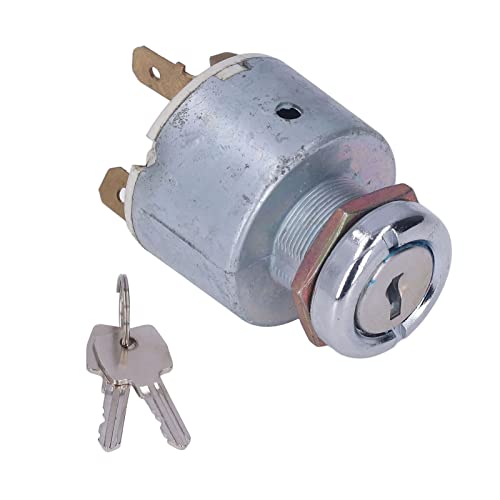 Ontstekingsslot 3 Terminal 3 Positie Universele Starter Switch Ontstekingsslot Cilinder met 2 stuks sleutel voor auto trekker DC 12V 4