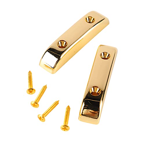 Basduim Rust Jazz Duim Rust Bass Duim Rust 2 Pieces Bas Duim Rust Anti Slip Lichtgewicht Jazz Guitar Finger Rest Guitar Thumb Rest voor comfortabel spelen instrument (GM03 Gold) 5