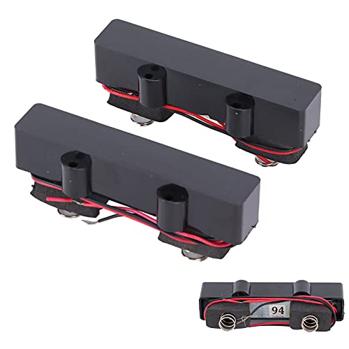 Pickup Set Elektrische Bas Pickup 4 String Sealed Set Spring Silent Set voor elektrische Bas Muziekinstrument Accessoires Zwart (91mm+94mm) 3