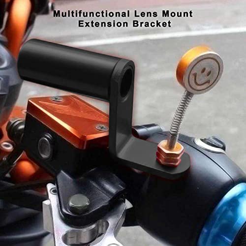 Achteruitzicht spiegelhouder, achteruitzicht spiegel uitbreiding Haakhaak Motorfiets Ondersteuning Base Scooter(zwart) 3