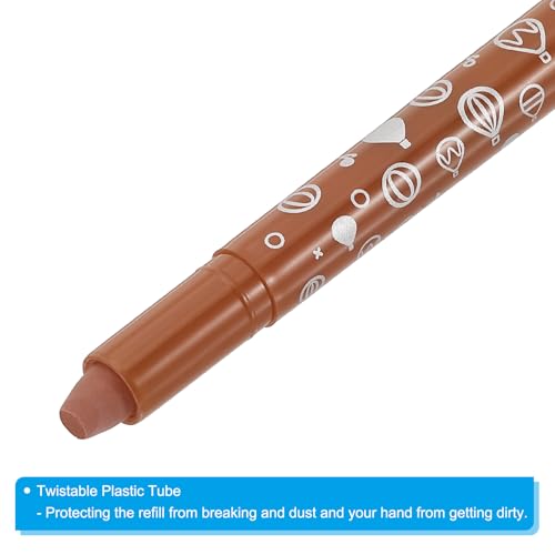 Waterverf Gel Crayon, 12Stuks Wasbaar Twist krijtjes voor het kleuren, Tekenen, Schilderen, Koffie 4