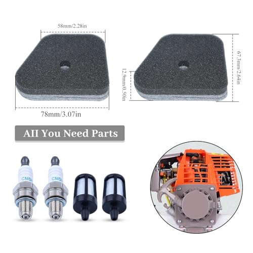 Air Fuel Filter Spark Plug Kit voor Stihl KM HL HT FC SP 87 FS90 FS100 FS110 FS130 Trimmer Borstelsnijplotter vervangen 4180 120 1800