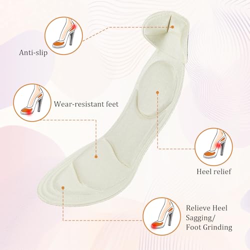 2 paar dames schoenen inzolen dames schoenen inzolen hoge hakken lijm inzolen voor vrouwen schoenen, inzolen voor oversized schoenen, schoenen zolen inzolen 3
