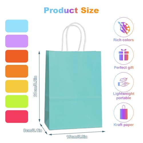 10 STKS Regenboog Kleine Papieren Feestzakken