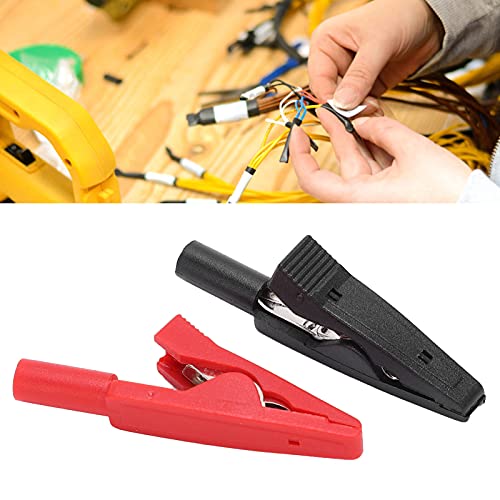 5 Set U16 2mm Tail Jack Crocodilian Clip met Naald Jack Rood en zwart geïsoleerd Clip PA Materiaal 2mm Tail Jack voor elektrische test 4
