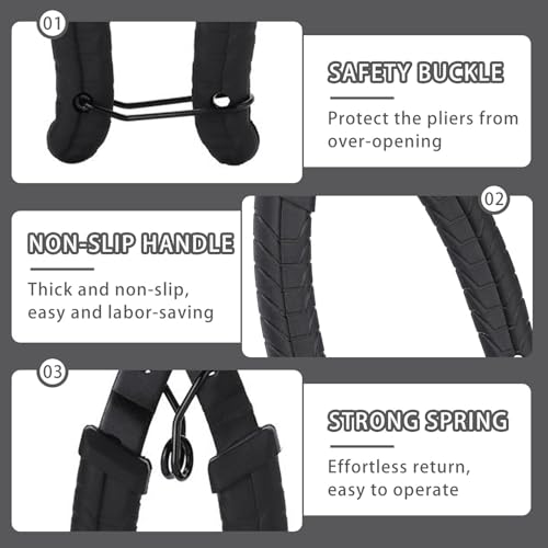 Kettingvergrendelingstangen, kettingvergrendelingstangen, kettingtangen, fietsketting, 2-in-1 opener en tangen, fietskettinggereedschap, mountainbikekettingtangen voor kettingherstel (16,5 cm) 3