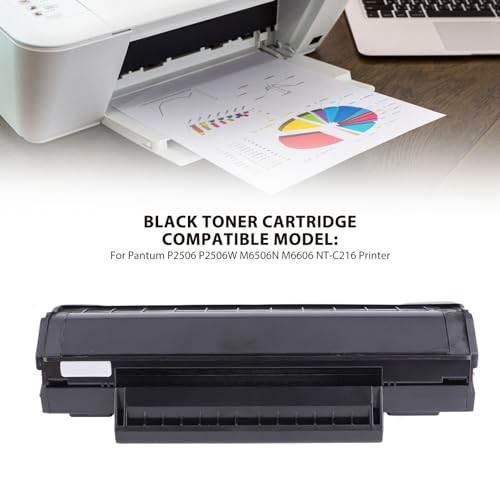 Zwarte Toner, Zwarte Printer Toner Cartridge Vervanging voor Pantum P2506 P2506W M6506N M6606 NT‐C216 Long Lasting Performance Hospital School Afdeling Financiën van het bedrijf 3